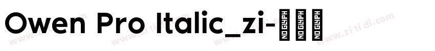 Owen Pro Italic_zi字体转换